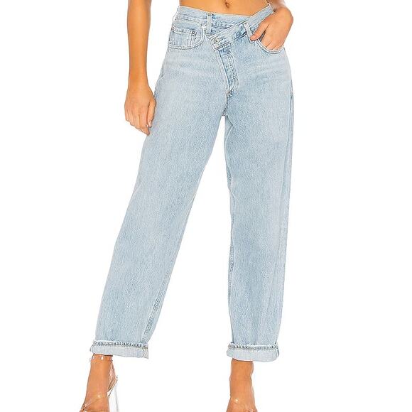 Agolde Denim - Agolde Criss Cross Upsized Denim Jean in Suburbia